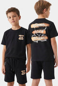 Kinderset icon zwart oranje