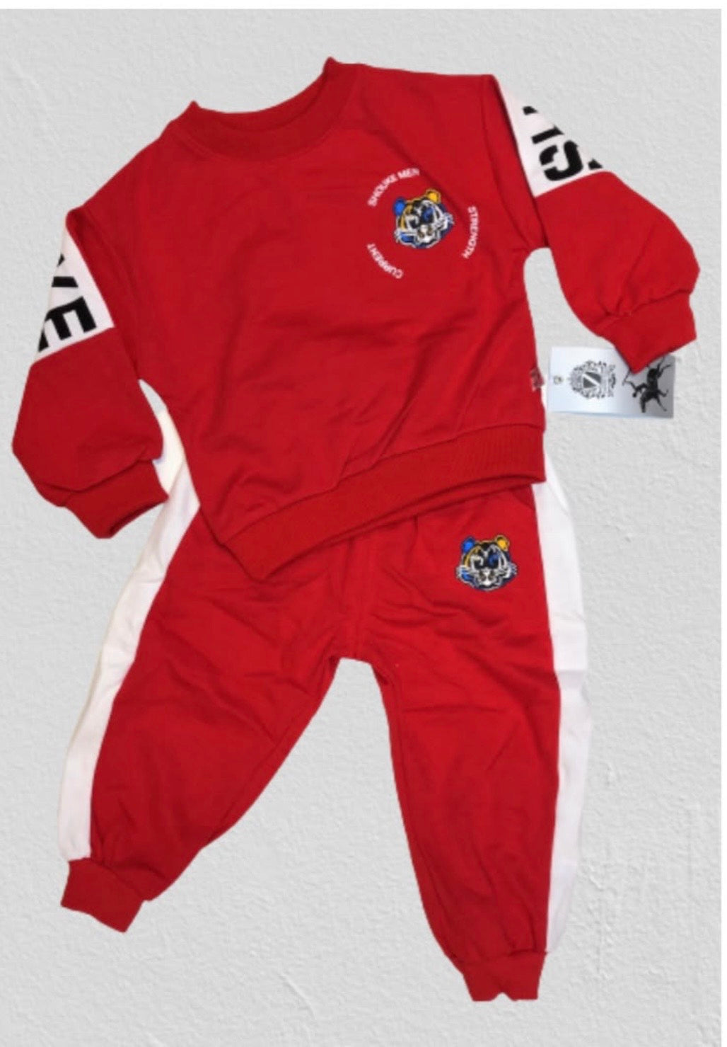 Jongens set rood tijger