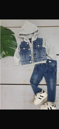 Stoere denim set jongens