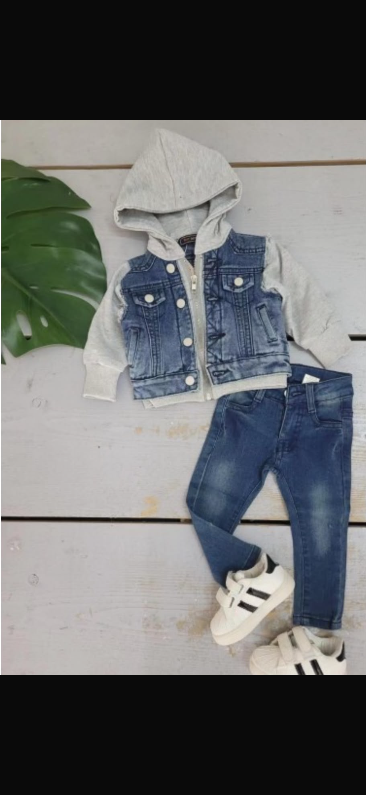 Stoere denim set jongens