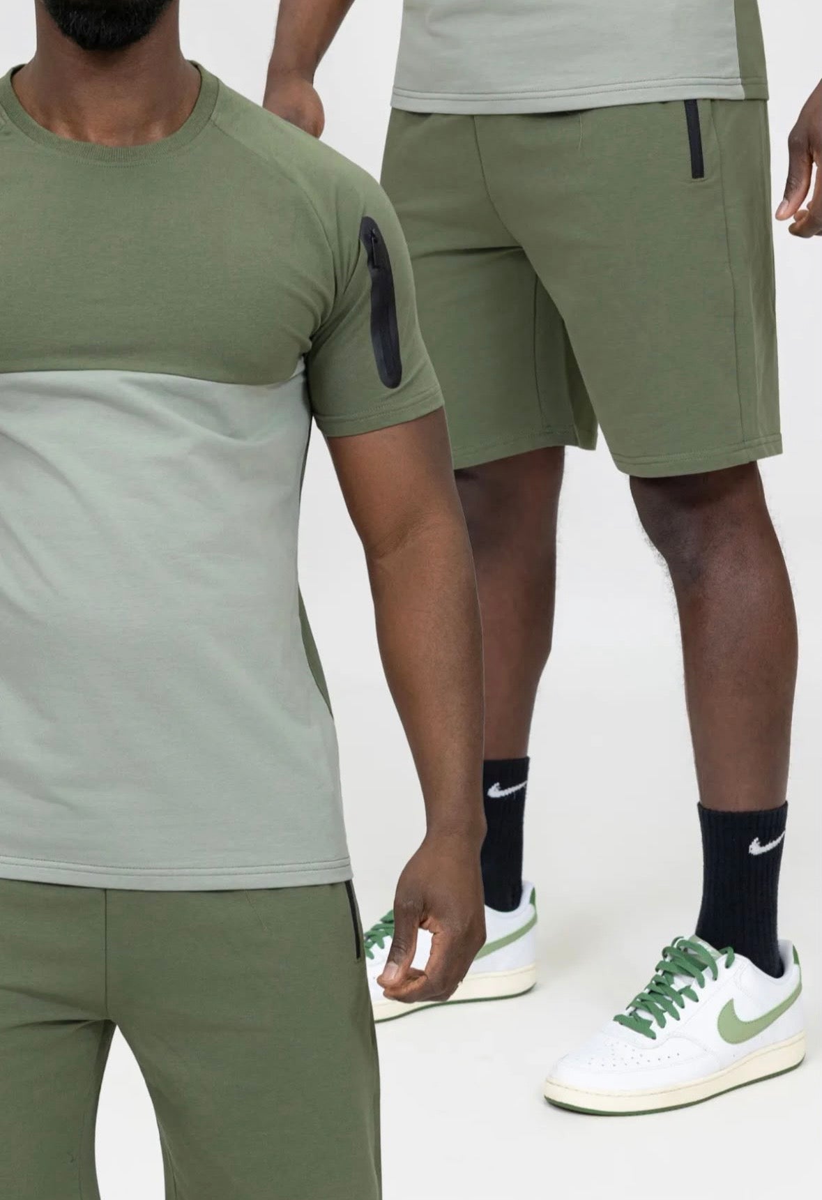 Mannen set groen