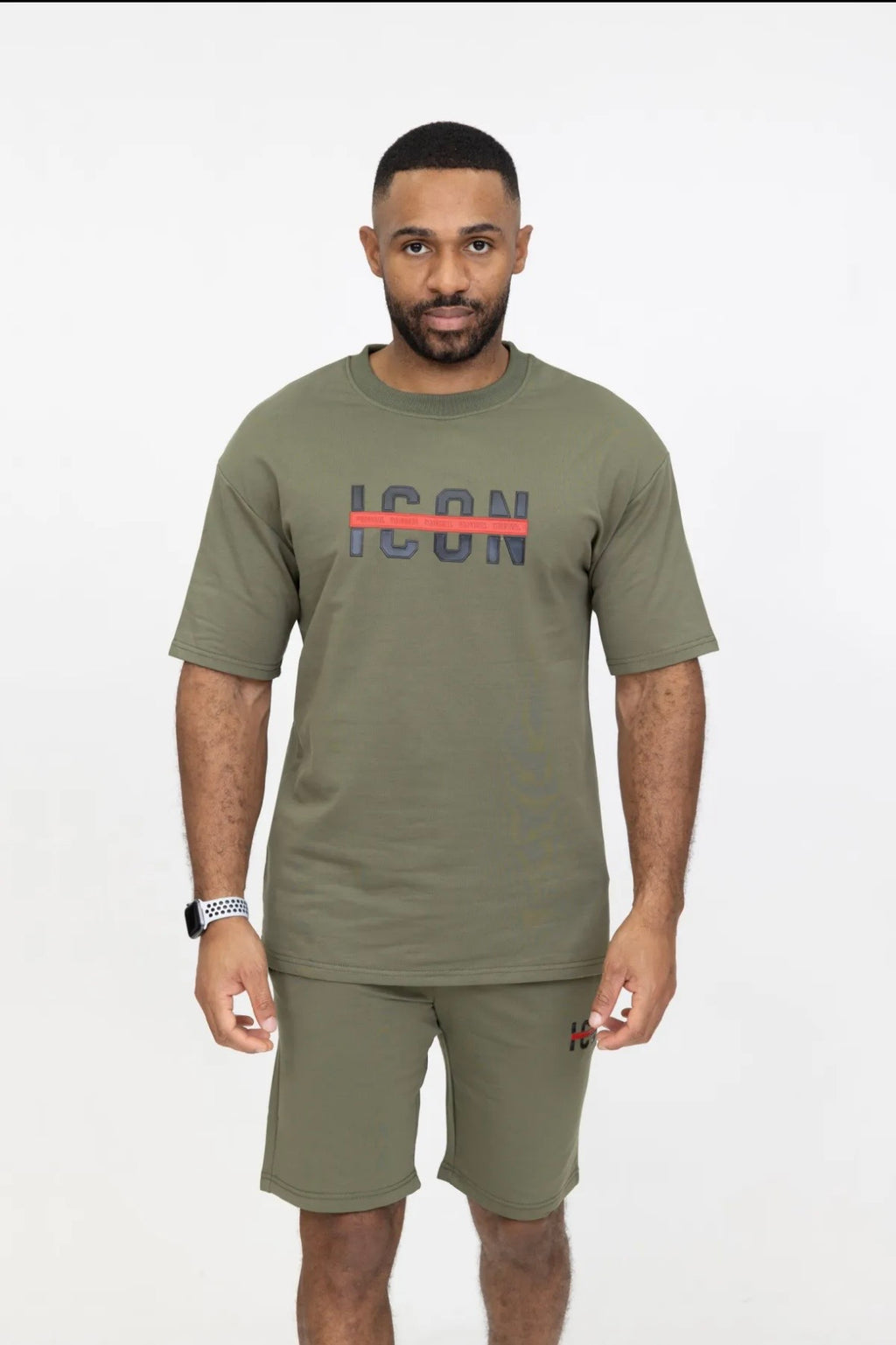 Mannen set icon khaki