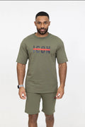 Mannen set icon khaki