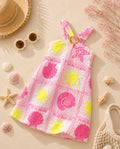 Ibiza jurk roze / geel