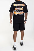 Mannen set zwart oranje