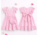 Jurk roze met strik