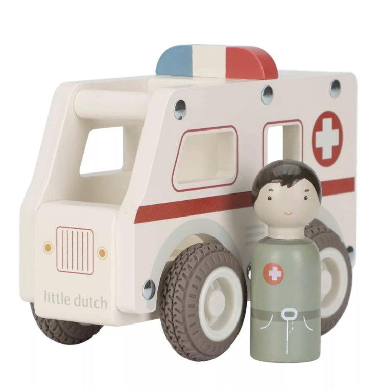 Little dutch houten ambulance