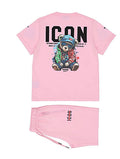 Icon set zomer roze