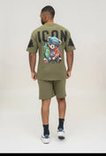 Icon set khaki mannen