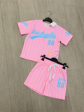 Baseball set roze